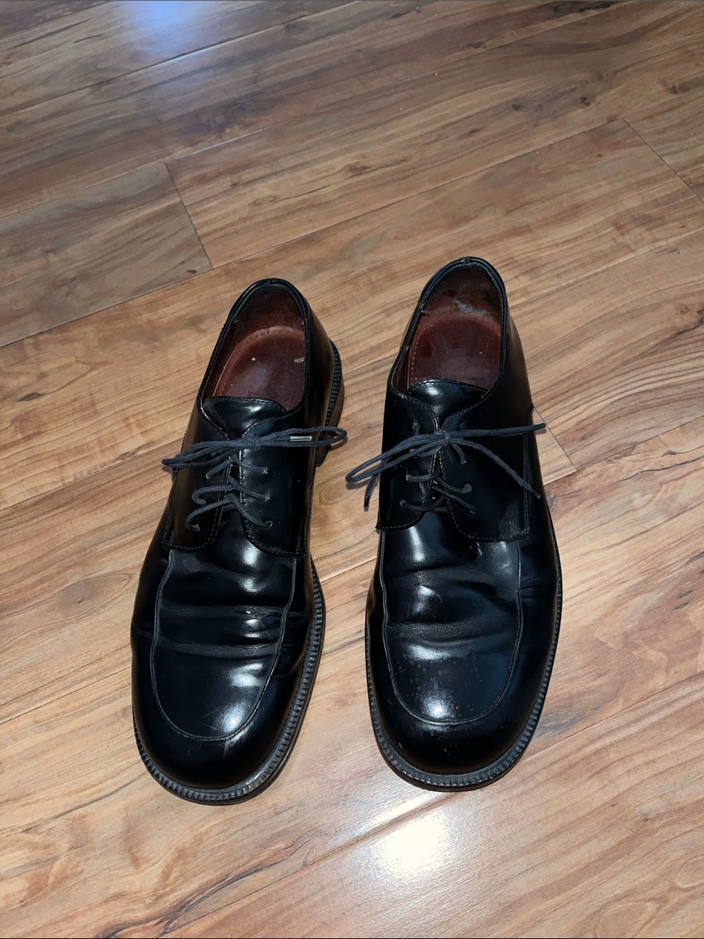 Cole Haan Black Leather Derby Shoes